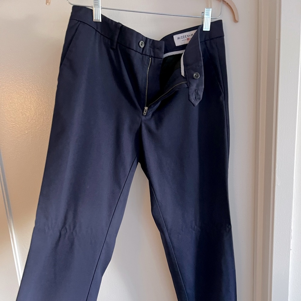 Mizzen + Main Navy Pants (Tailored 32x32.5)